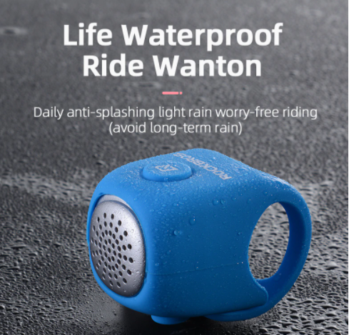 Veilige Flexy Fietshoorn voor outdoor avonturen; een waterdichte siliconen fietsbel met krachtige beltoon.
