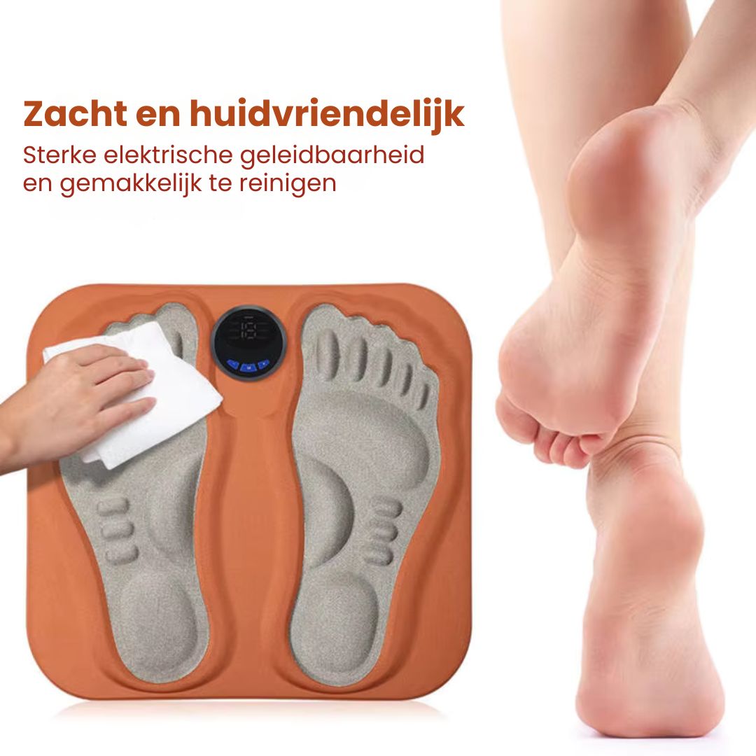 Afbeelding van de NeuroFlow 3D voetstimulator; gericht op zenuwpijn en verbetering van bloedcirculatie.