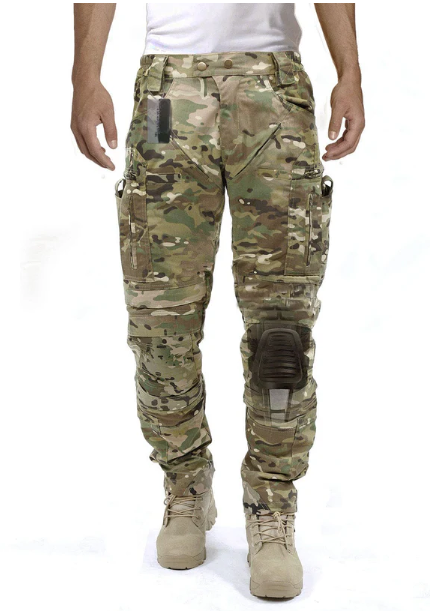 Praktische Bram heren cargo broek met meerdere zakken, kniebescherming en stretch voor functioneel outdoor gebruik.