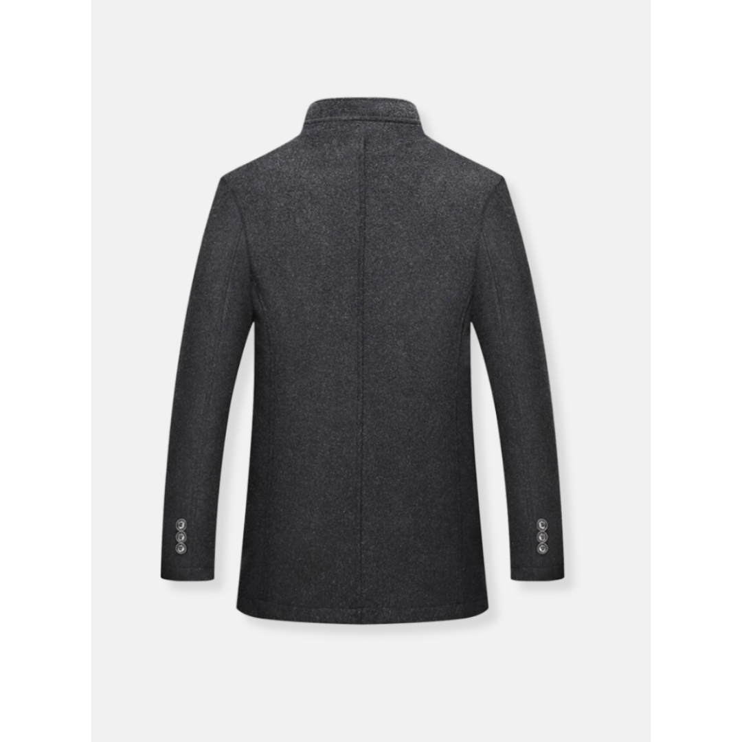 Stijlvolle Heren Wintermantel Jules, klassieke warme jas voor heren, comfortabel en tijdloos voor elke gelegenheid.