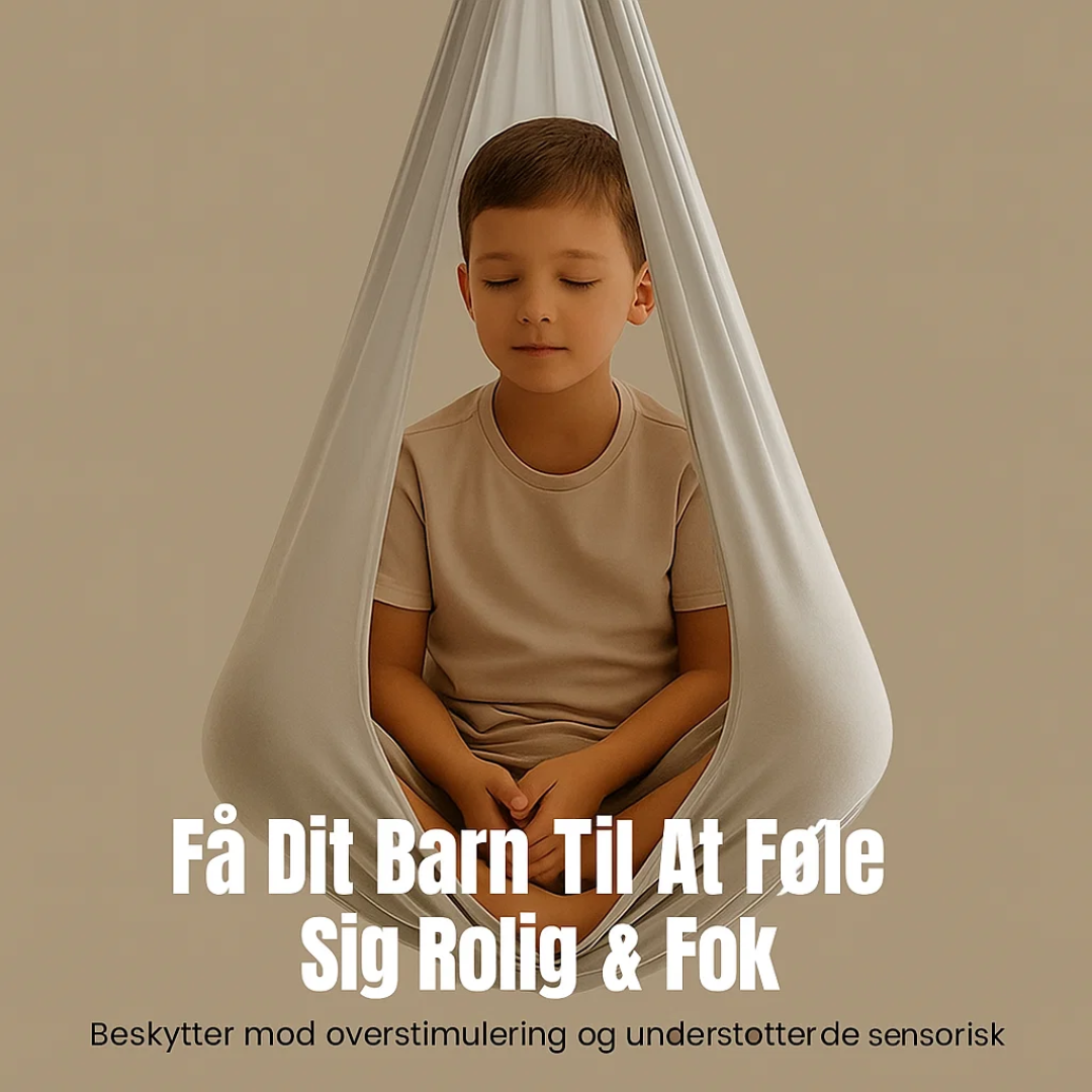 Therapie schommel in cocoon-stijl, perfect voor stressvermindering binnen of buiten.