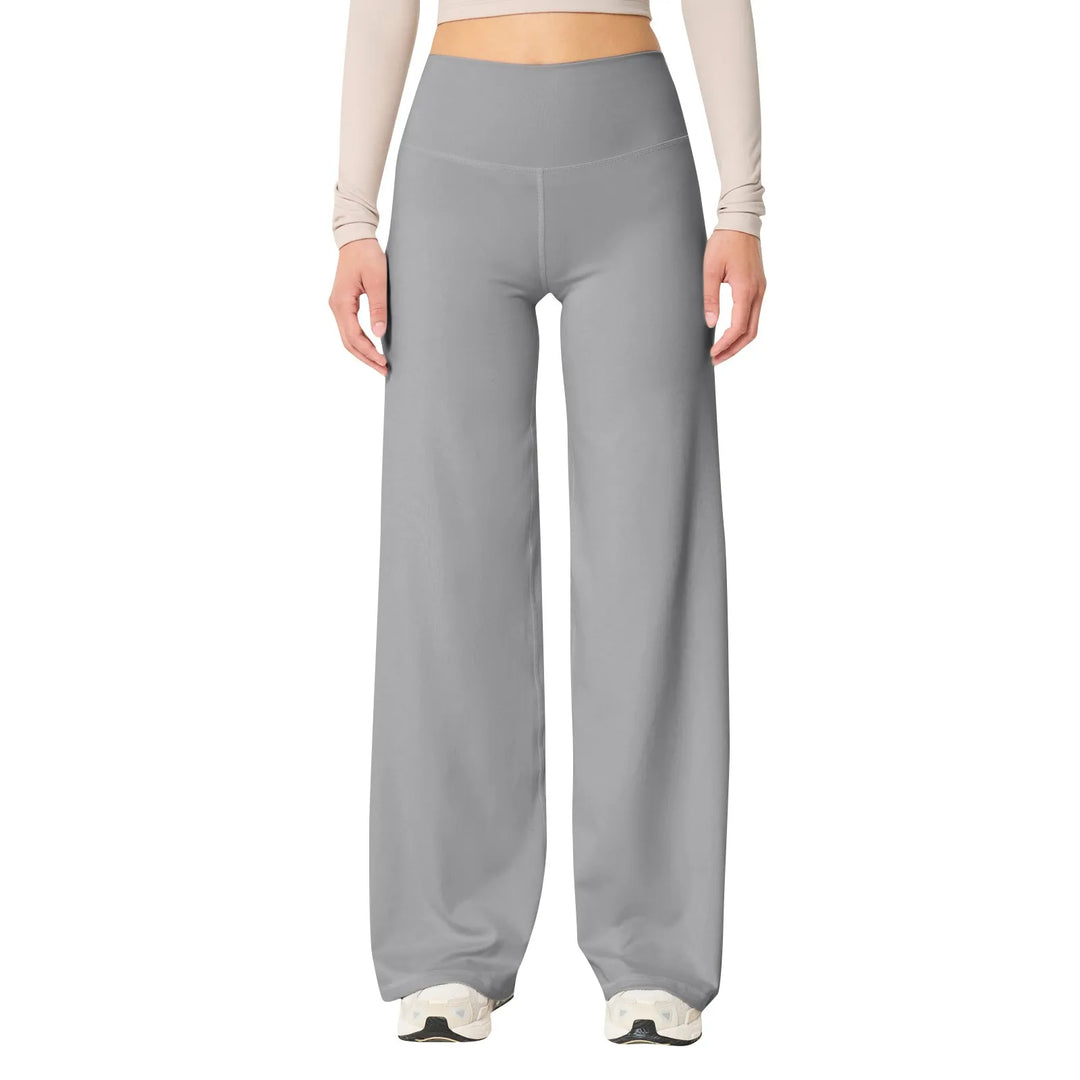 Ademende dames yoga broek, hoge taille en stretch voor optimale bewegingsvrijheid tijdens fitness en sport.