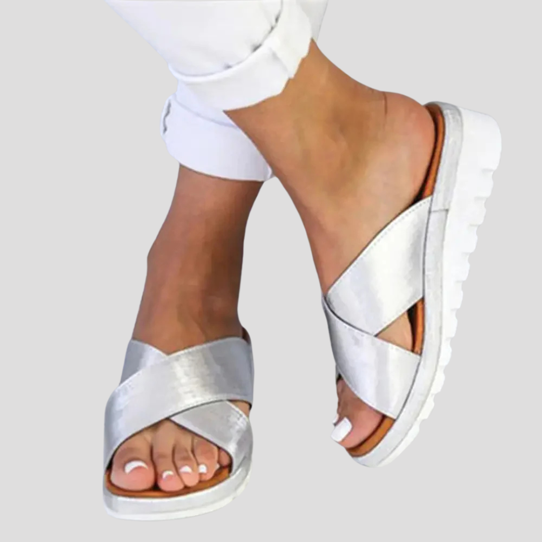 Trendy groene Rory dames sandalen, stijlvolle platformzomerschoenen met ultiem comfort voor de vakantie.
