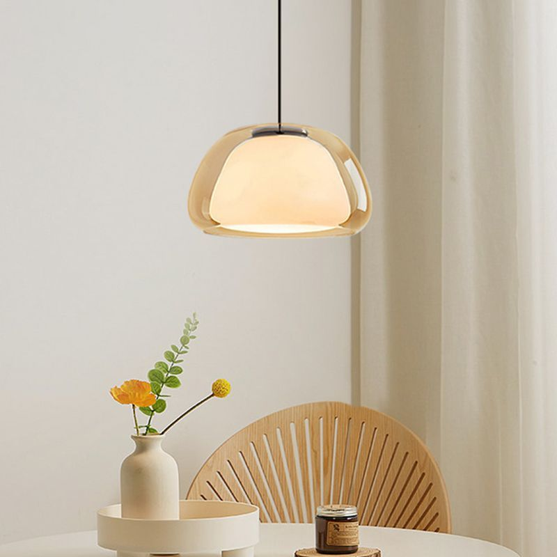 Stijlvolle moderne jelly lamp, transparant glas, creëert warme sfeer in elke ruimte.