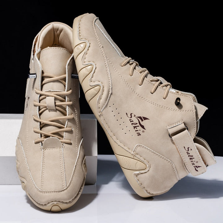 Heren orthopedische leren schoenen Ethan, comfortabel en stijlvol voor dagelijks gebruik. Ideaal bij voetklachten.