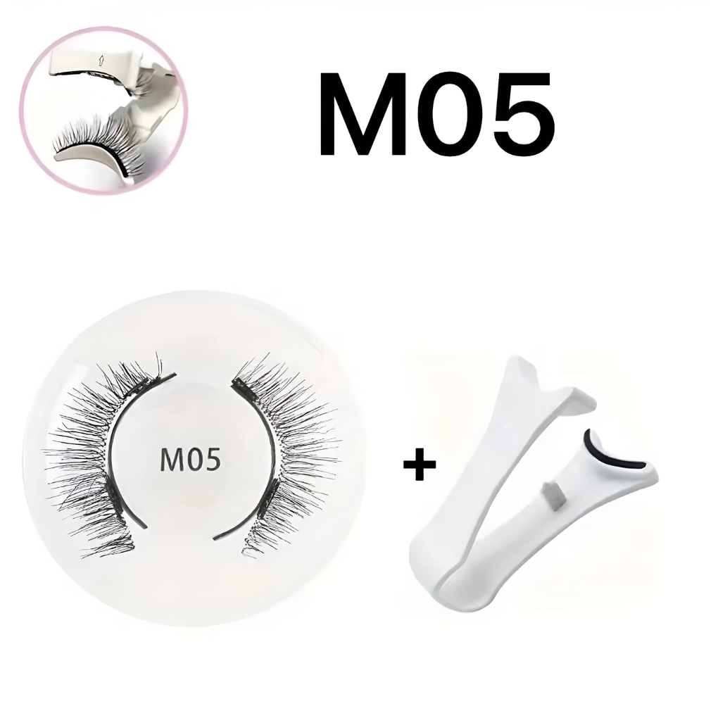 Creëer betoverende ogen met deze herbruikbare magnetische wimperset en bijpassende pincet applicator.
