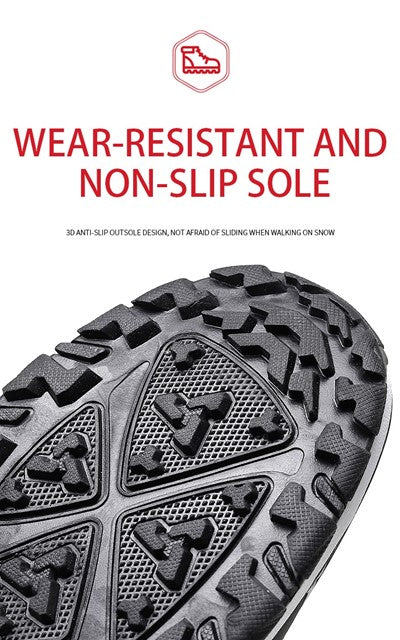 Heren outdoor wandellaarzen voor de winter, bieden warmte, comfort en antislip grip op glad terrein.