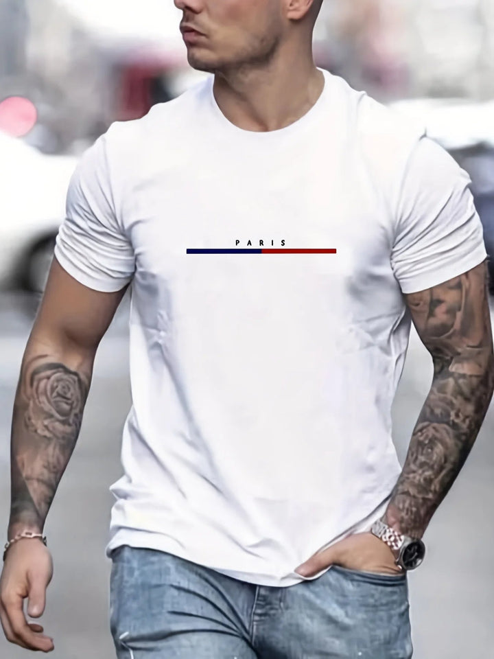 Effen heren t-shirt, losvallend model voor comfort en stijl. Casual top, perfect voor dagelijkse zomerkleding.