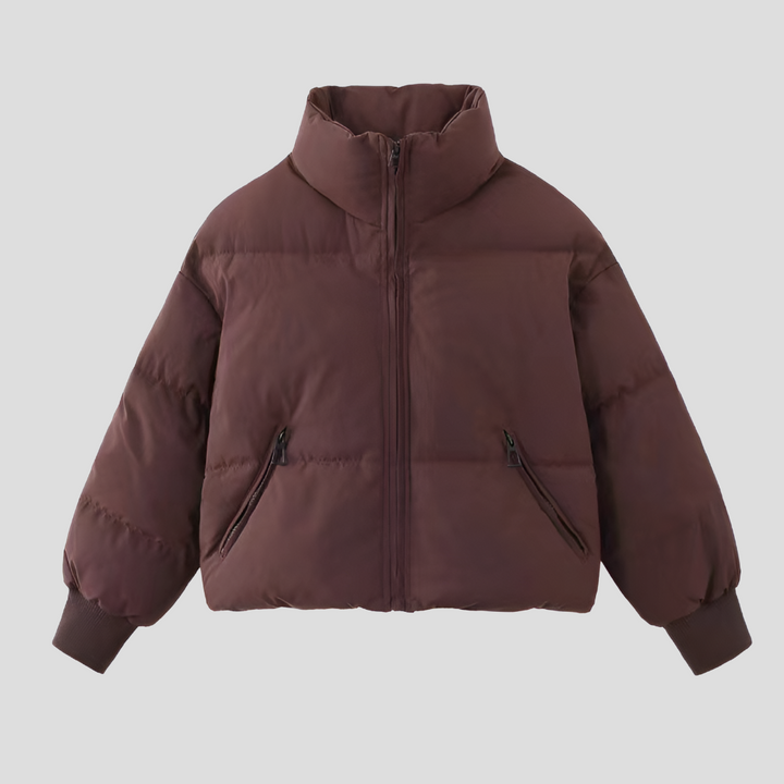 Warme dames winterjas, comfortabele pufferjas voor koude winterochtenden en buitenactiviteiten.