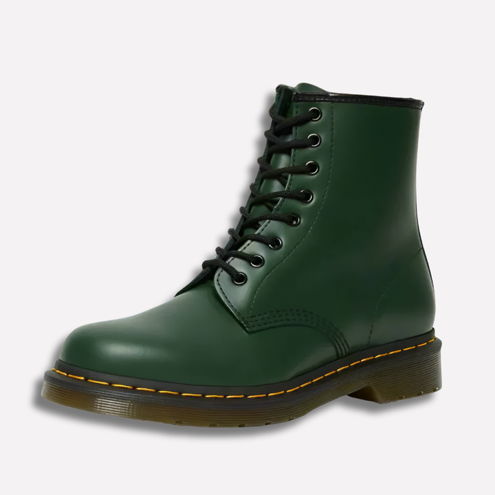 Klassieke dames veterlaarzen, synthetisch en stijlvol, met een elegante pasvorm; de perfecte modieuze schoen voor dames.