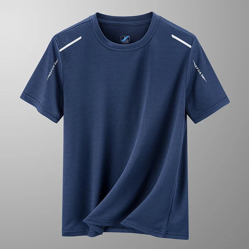 Achterkant Hoymans mannen sportshirt. Sneldrogend, ademend T-shirt voor optimale prestaties tijdens workout & gym.