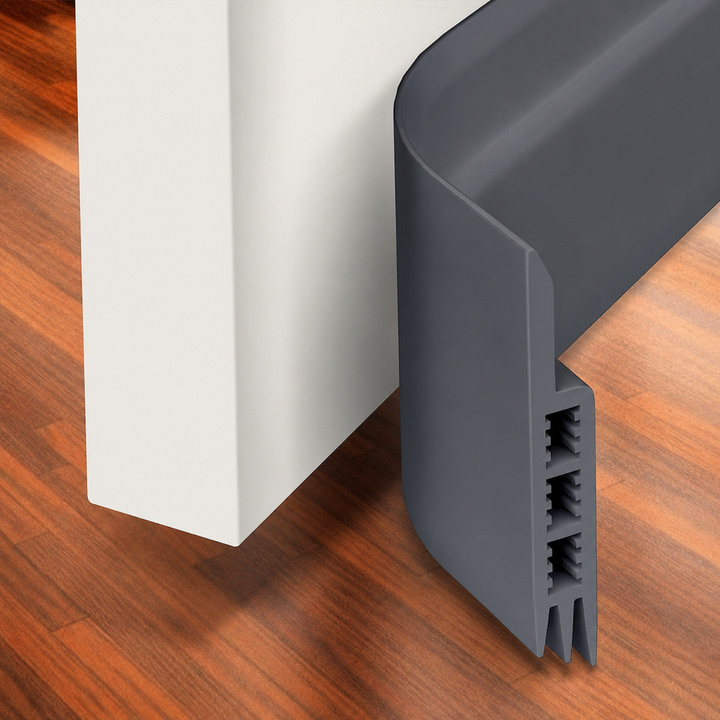 Siliconen tochtstopper voor deuren, biedt isolatie, geluidsdemping en energiebesparing.