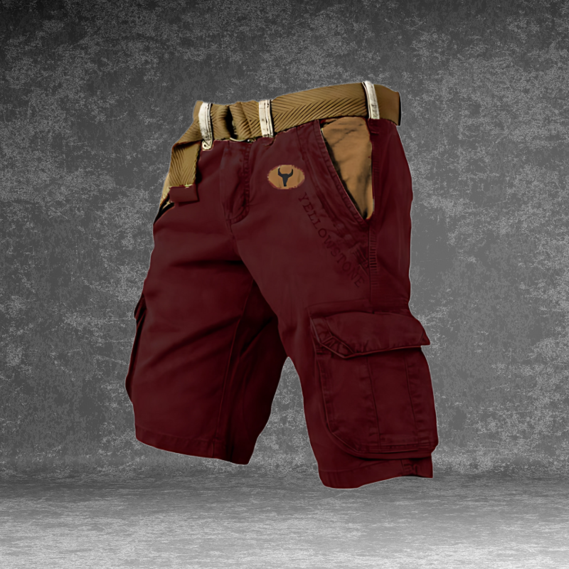 Trendy groene Heren Cargo Short Finn, een veelzijdige korte zomerbroek voor modieuze en casual looks.