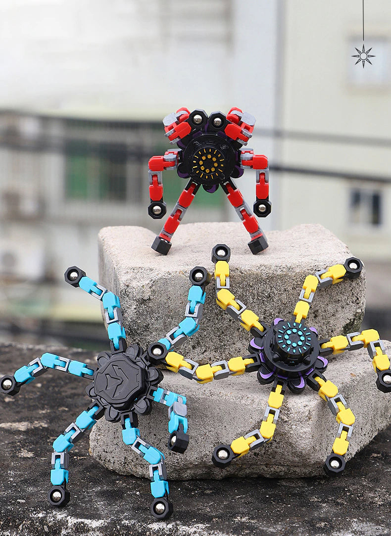 Sensorisch fidget speelgoed: kleurrijke Kinder Gyro Spinner stimuleert concentratie en vermindert onrust.