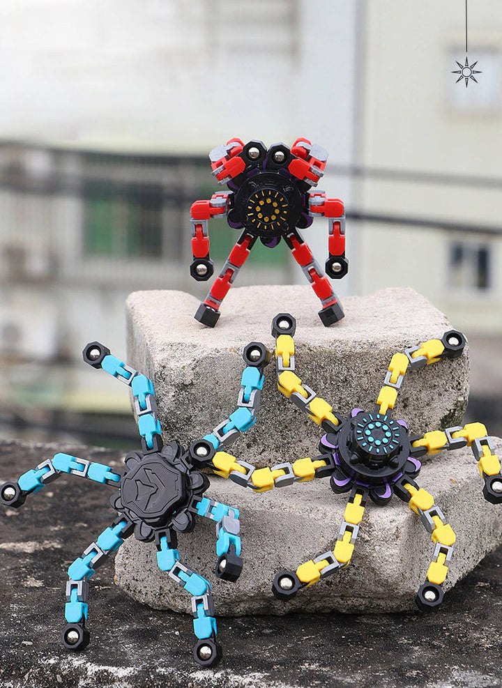 Sensorisch fidget speelgoed: kleurrijke Kinder Gyro Spinner stimuleert concentratie en vermindert onrust.