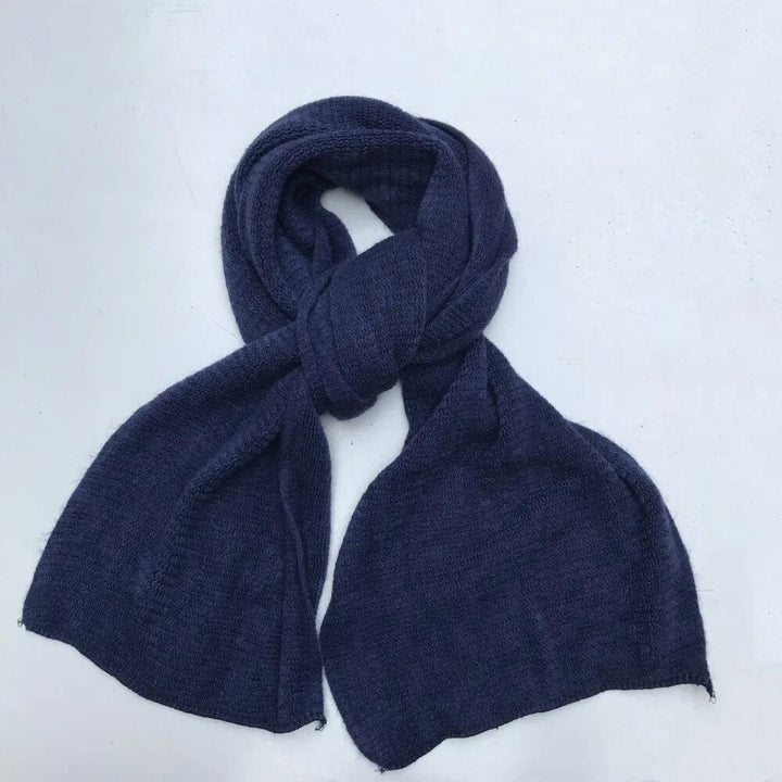 Veelzijdige unisex winter sjaal van kasjmier, dik gebreid, ideaal als nekwarmer.