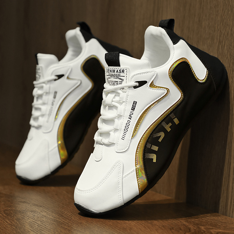 Casual heren sneakers met stijlvol kleurblok design, perfect voor een trendy zomerse look. Comfortabel en lichtgewicht.
