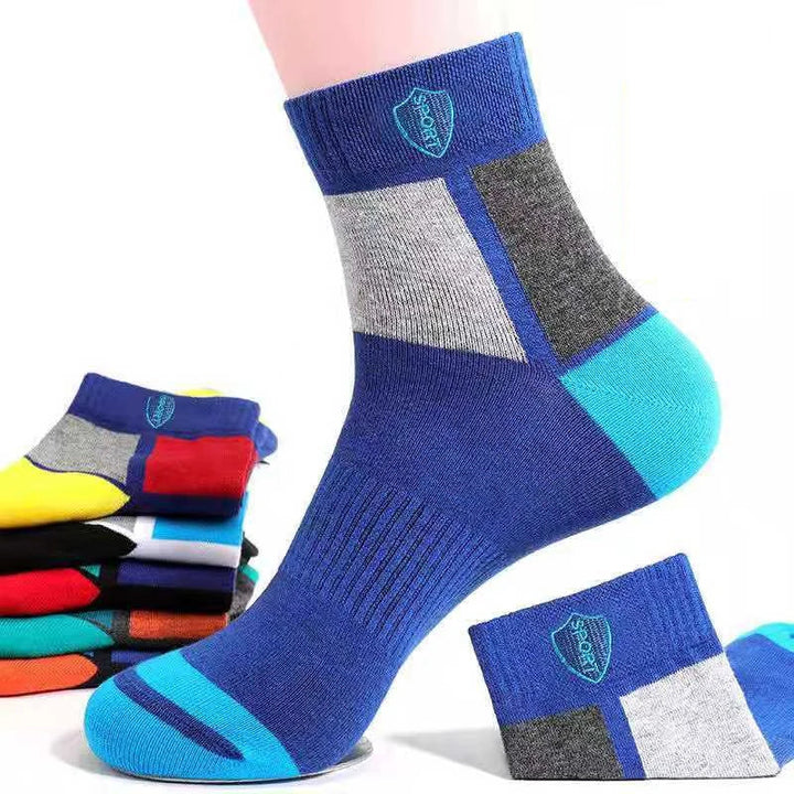 Ademende bamboe heren sportsokken met grip, essentieel voor intensieve fitness en workout sessies.