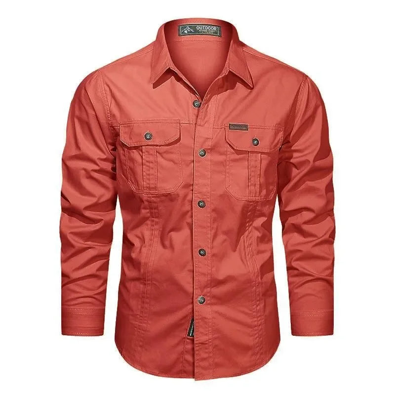 Casual heren overhemd van Hoymans, met borstzakken en lange mouwen, perfect voor veelzijdige mannenkleding.