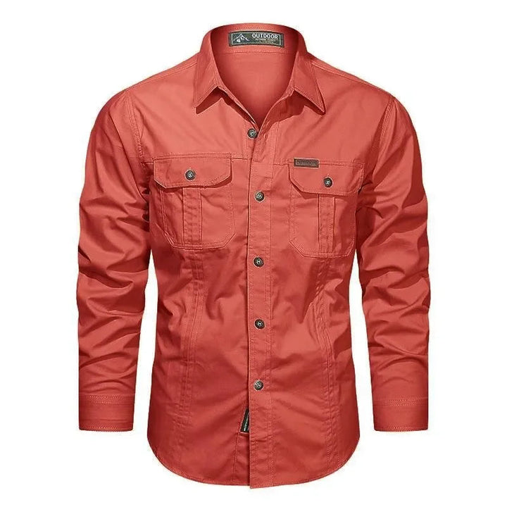 Casual heren overhemd van Hoymans, met borstzakken en lange mouwen, perfect voor veelzijdige mannenkleding.