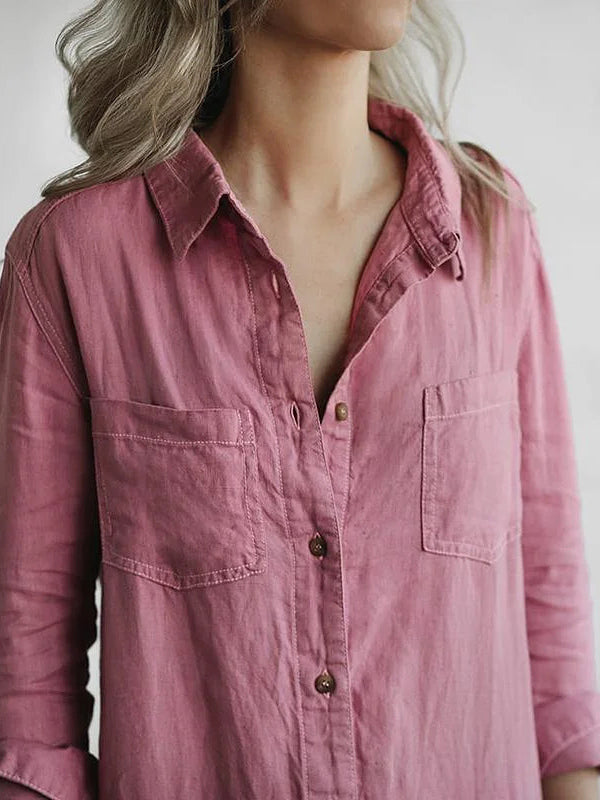 Roze Hoymans zomer jumpsuit voor dames, casual en elegant met knoopsluiting, comfortabel en modieus, enkellengte.