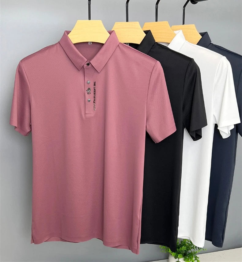 Hoymans heren zomerpolo. Trendy en casual. Perfect voor vrije tijd. Koel en luchtig top shirt.