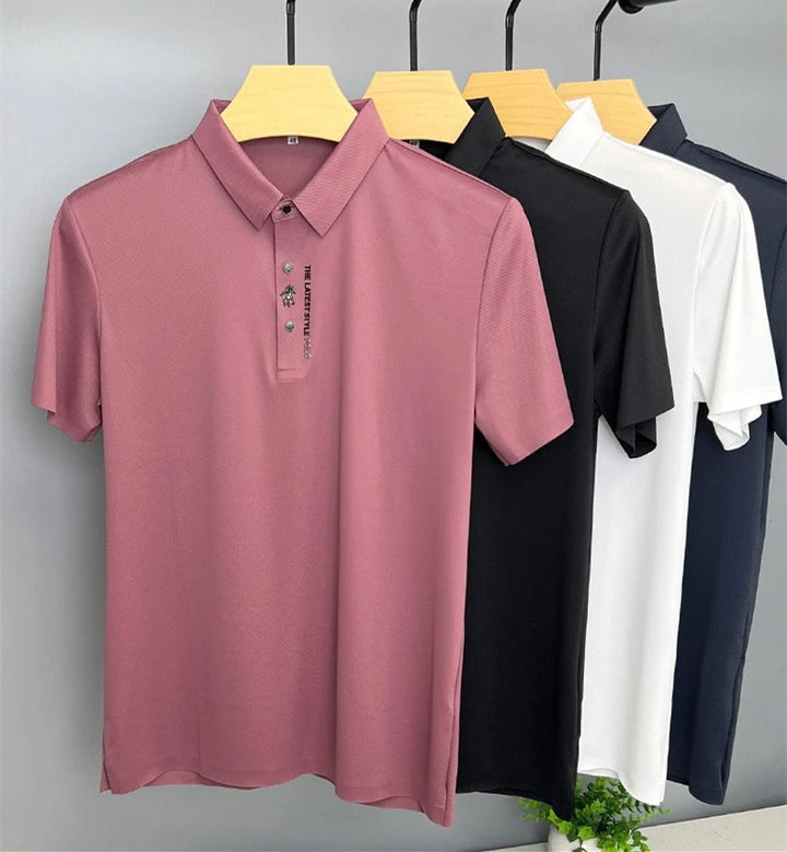 Hoymans heren zomerpolo. Trendy en casual. Perfect voor vrije tijd. Koel en luchtig top shirt.