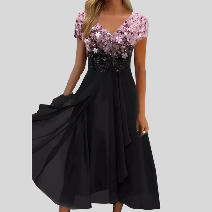 Mooie midi skaterjurk voor dames, perfect als elegante cocktailjurk of feestjurk met chique uitstraling.