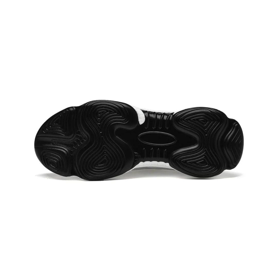 Collectie discrete hoogteverhogende heren sneakers in wit, zwart en grijs. Stijlvolle en moderne herenschoenen.