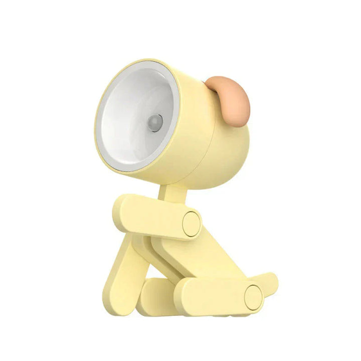 GlowMini nachtlampje: speelse hond figuur LED verlichting, zachte gloed voor kinderkamer.