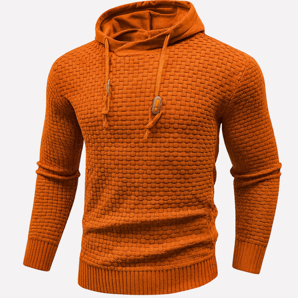 Comfortabele heren hoodie pullover, casual en veelzijdig, perfect voor dagelijkse herenkleding met capuchon.