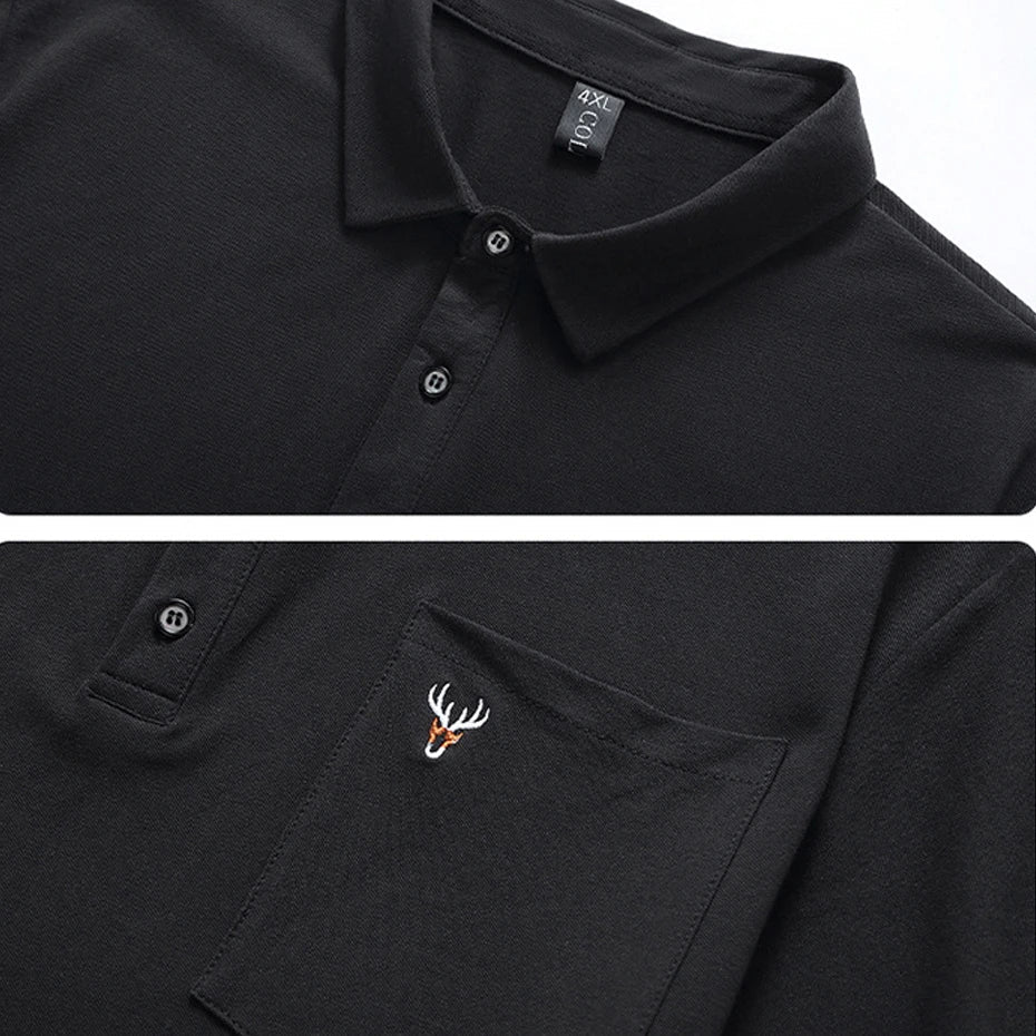 Casual heren plus size polo shirt, ademende stof en perfect voor een relaxte, stijlvolle zomerlook.
