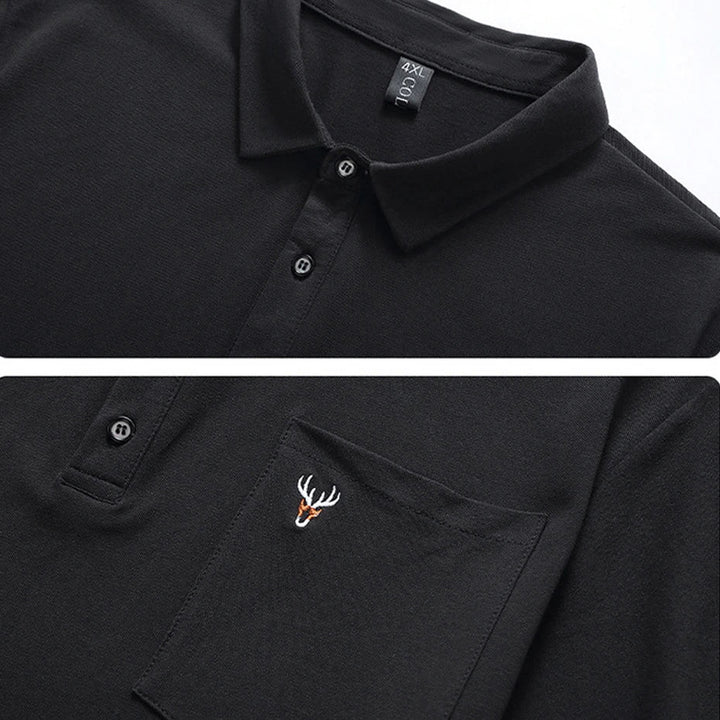 Casual heren plus size polo shirt, ademende stof en perfect voor een relaxte, stijlvolle zomerlook.