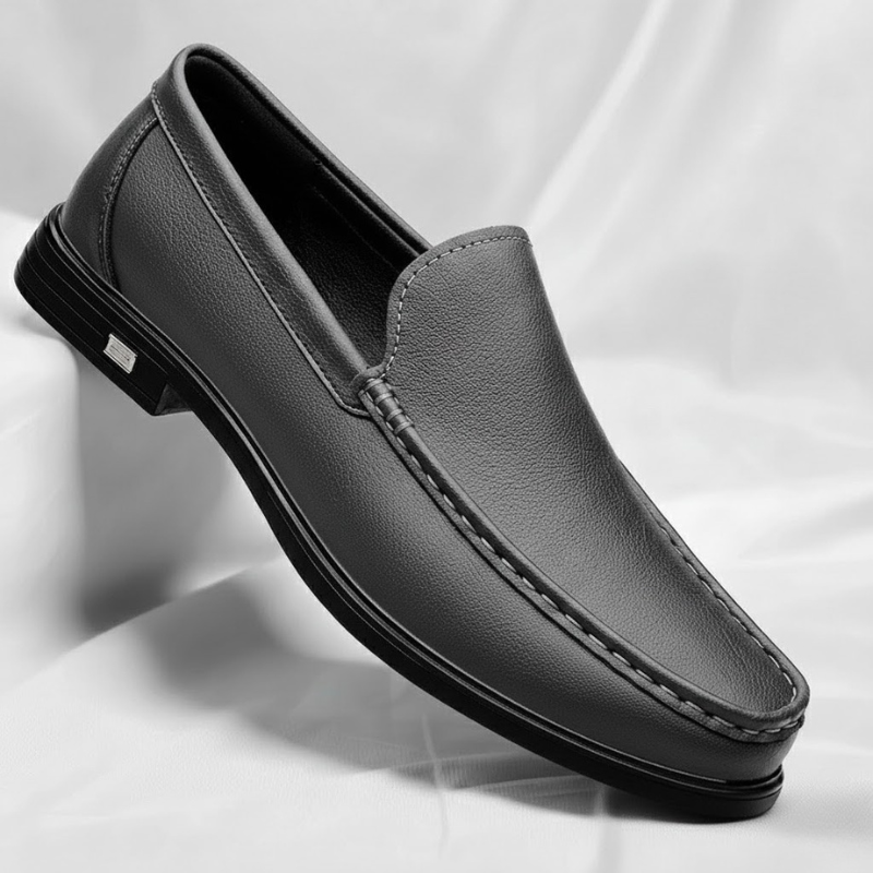 Comfortabele heren instappers, mocassin loafers met gladde afwerking voor een casual chic stijl.