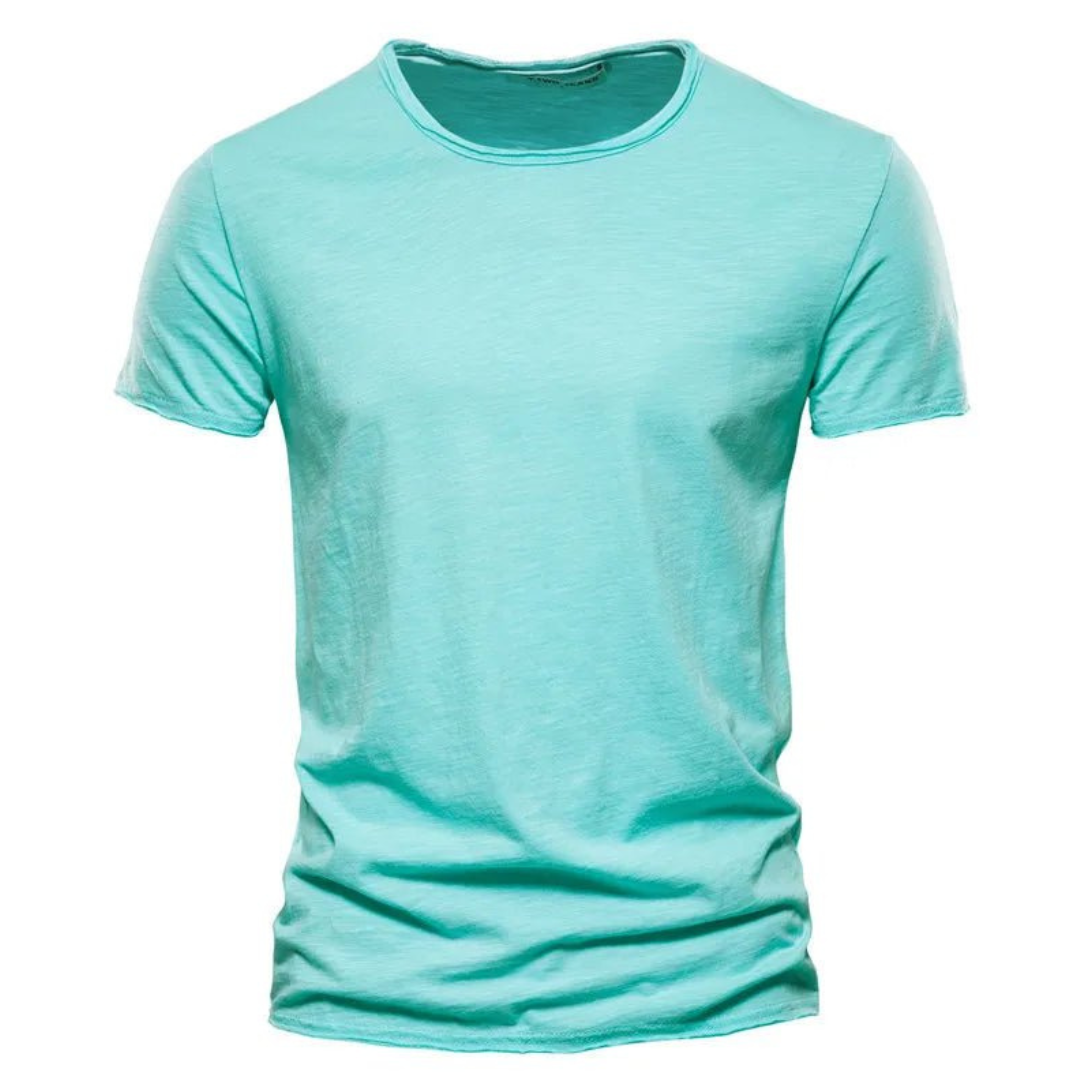Comfortabel en stijlvol heren t-shirt met ronde hals, perfect voor veelzijdige casual mode.