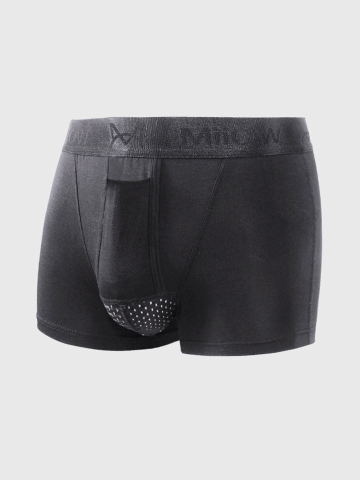 Set van 3 comfortabele heren boxershorts, ideaal voor sport, dagelijks gebruik of loungewear; gemaakt van ademend materiaal.