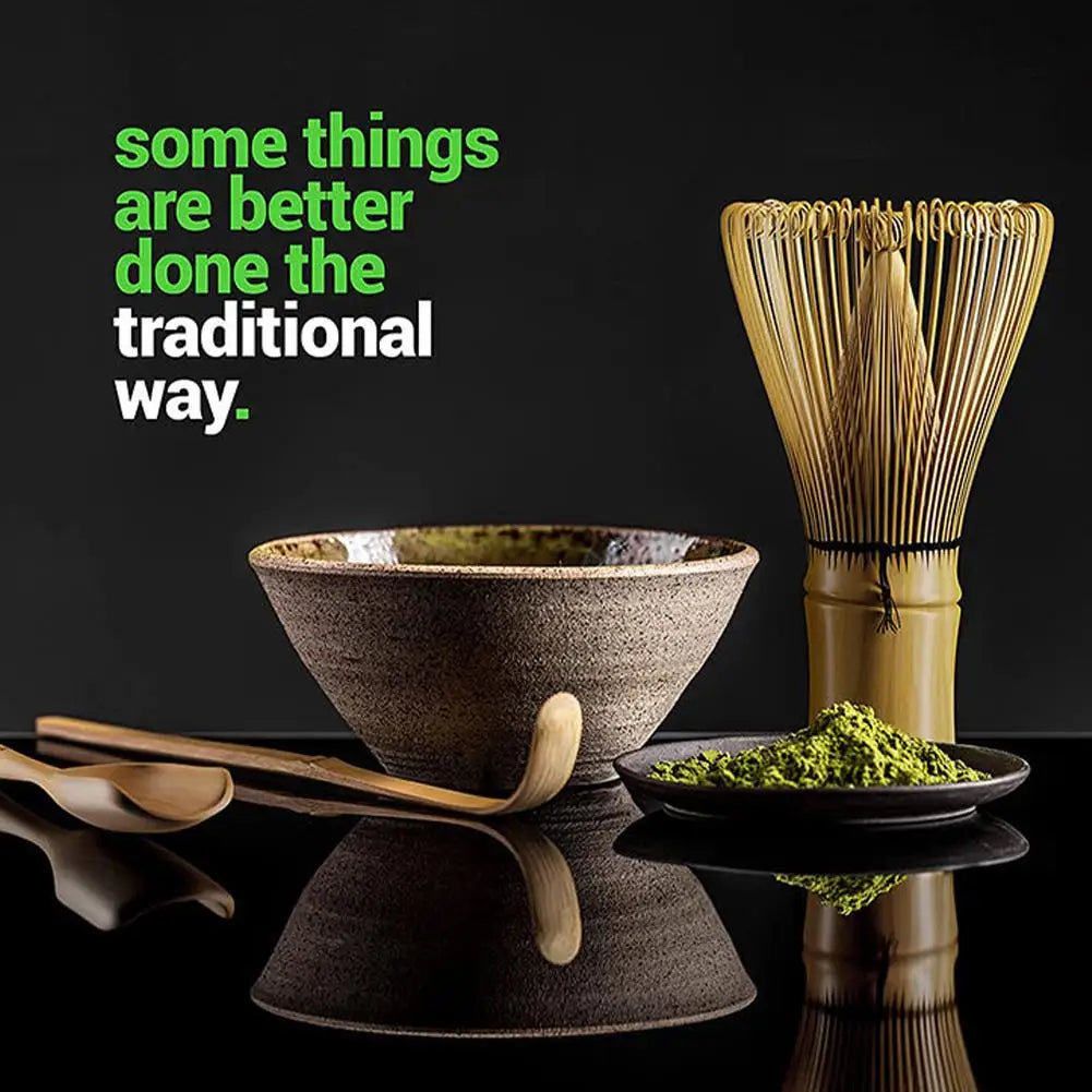 Elegante bamboe matcha lepel (chashaku) voor nauwkeurige dosering van Japanse matchapoeder.