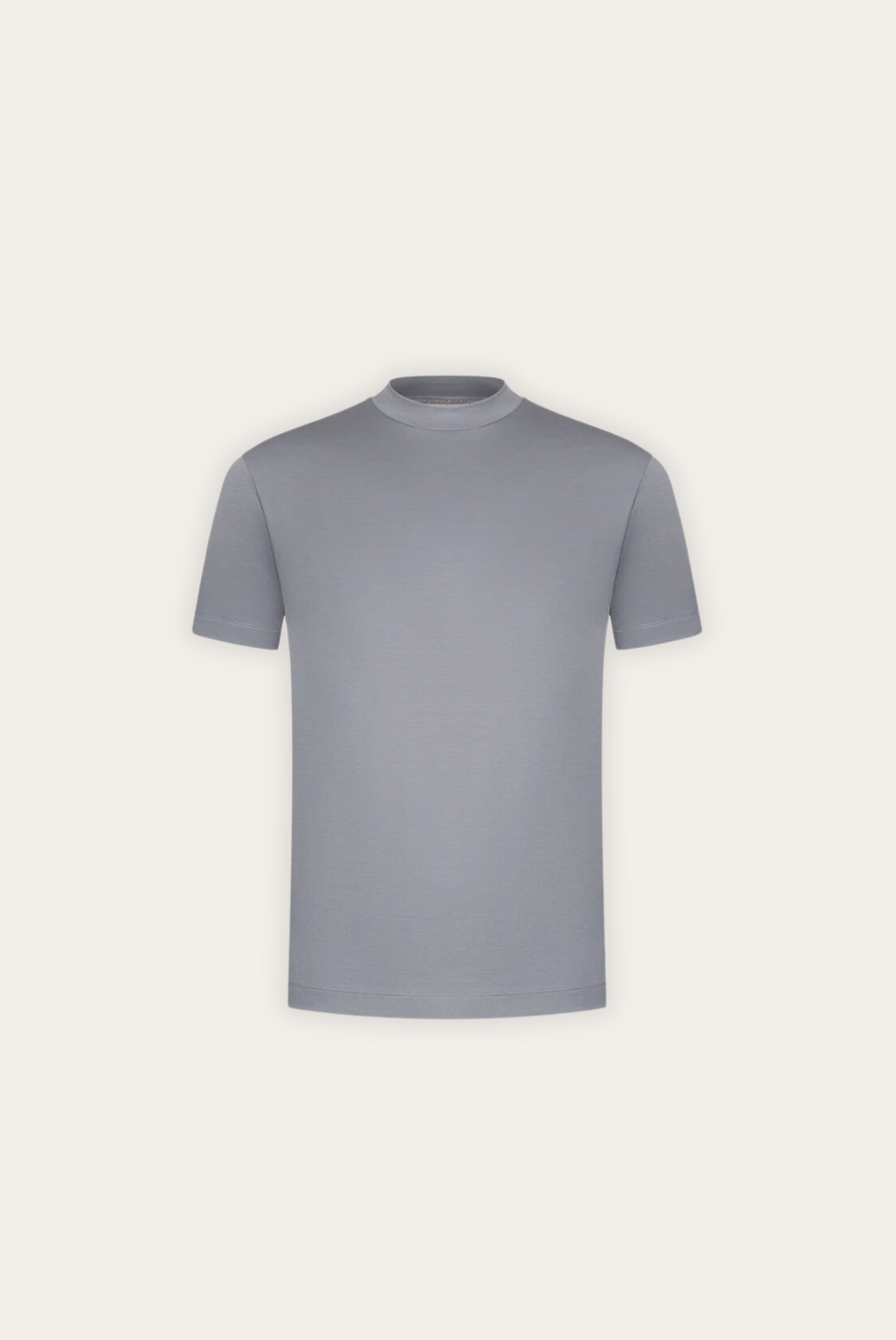 Hoogwaardig heren T-shirt van merceriseerde katoen, een essentieel basic shirt voor herenkleding.
