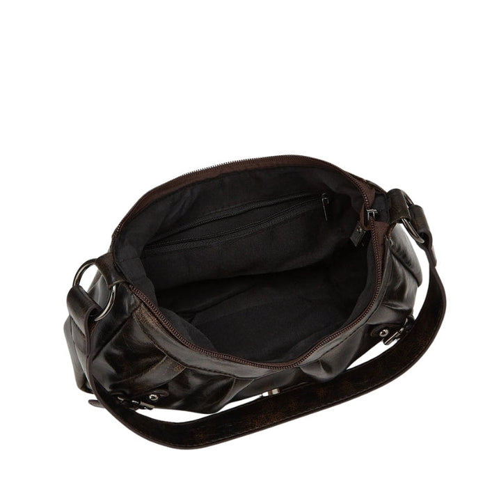 Ruime dames schoudertas met interne organizer en veilige gesp, perfect als functionele handtas voor vrouwen.