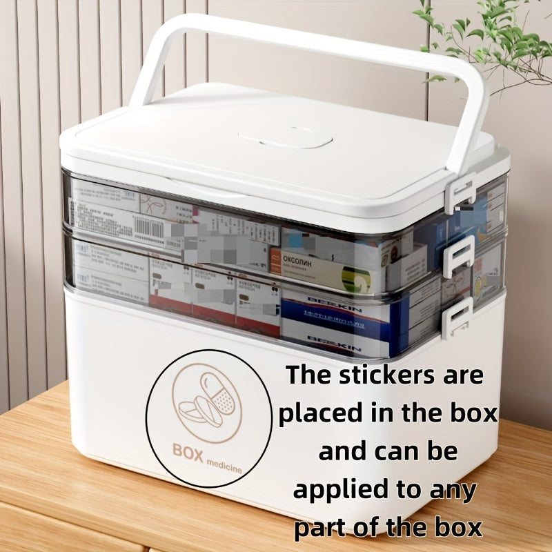 Draagbare medicatiebox, perfect als reisapotheek. Compacte pillenhouder voor onderweg en medicatie opslag.