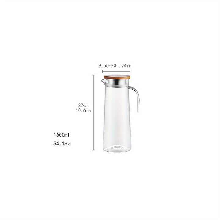 BPA-vrije luxe acryl waterkan met deksel, onbreekbaar en stijlvol, voor gezond en fris drinken buiten.