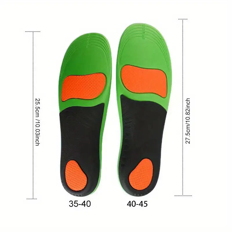 Set comfortabele steunzolen voor platvoeten, ontworpen voor universele voetondersteuning in schoenen.