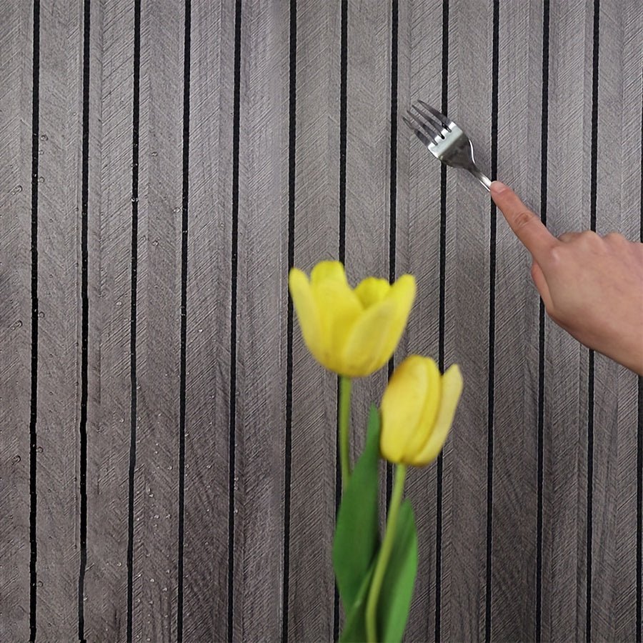 Snel en eenvoudig je interieur upgraden met zelfklevende 3D PVC wandpanelen in houtlook design.
