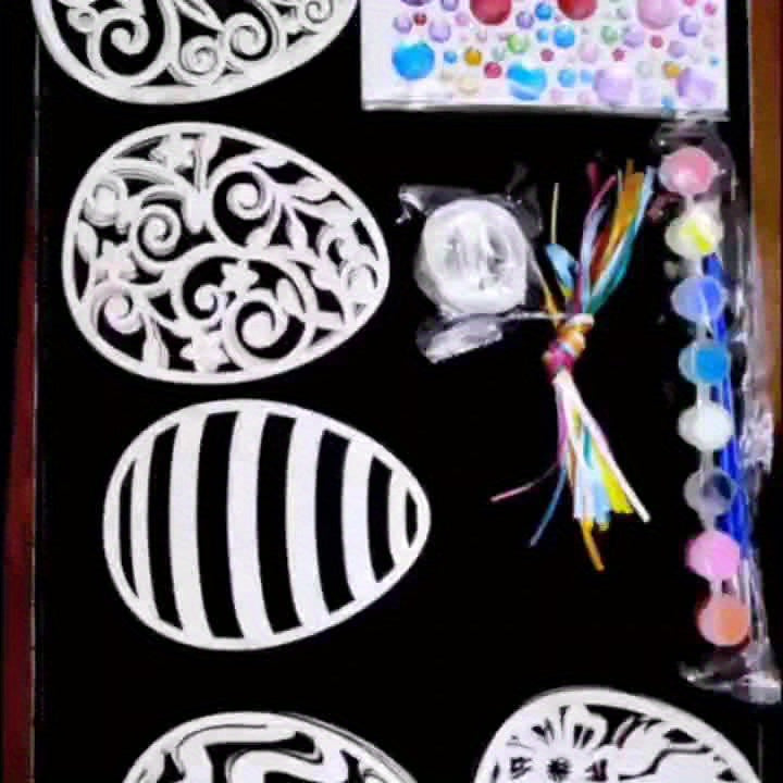 Unieke DIY paasei knutselset: personaliseer houten eieren voor Pasen. Perfecte creatieve decoratie voor iedereen.