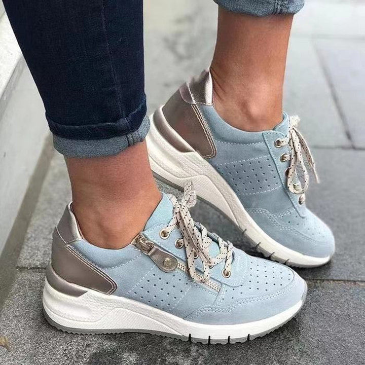 Casual damesschoenen, perfect voor vrije tijd. Comfortabele dikke zool, lente/zomer stijl.