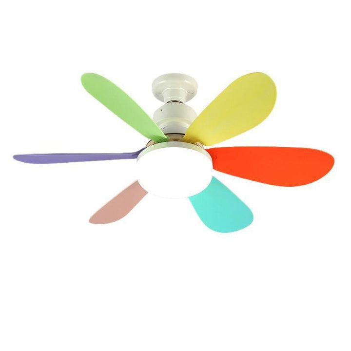 Stille E27 LED plafondventilatorlamp voor de slaapkamer, dimbaar licht en ventilator voor comfortabele nachten.