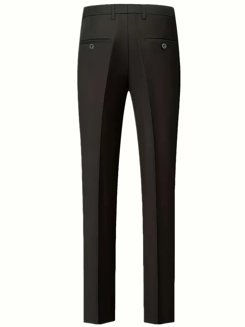 Formeel slim fit pak, tweedelig, perfect voor de moderne man die elegantie zoekt.