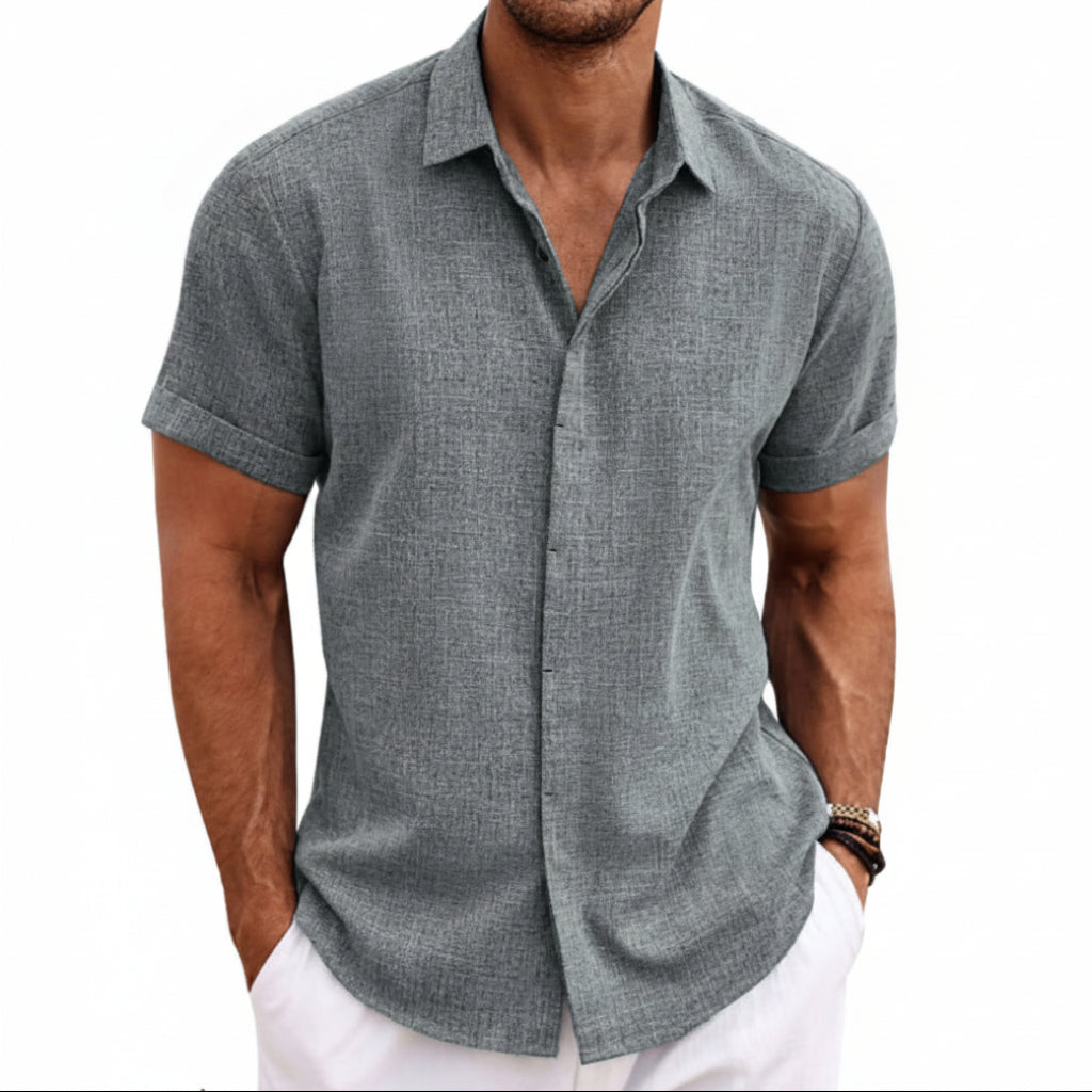 Ademend heren t-shirt met korte mouwen, losse pasvorm, zorgt voor ultiem comfort tijdens de zomer.