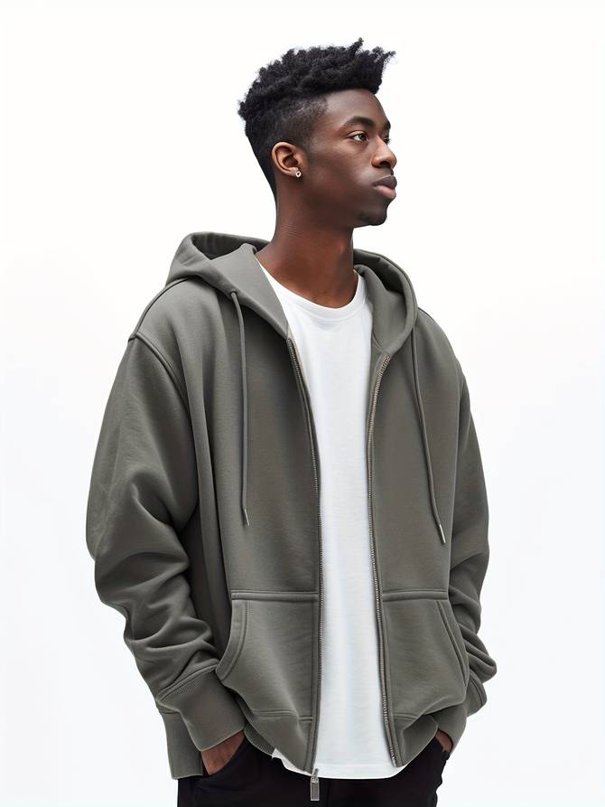 Nieuw oversized herenvest met ritssluiting, stijlvol en veelzijdig voor een moderne casual look.