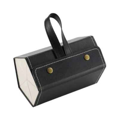 Luxe PU leren brillen organizer, het perfecte cadeau voor de brillendrager; stijlvol en praktisch.